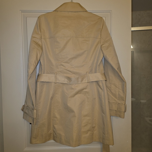 L.L. Bean Canyon Khaki Old Port Trench Coat Size Small Closet Staple Classic - Picture 7 of 11